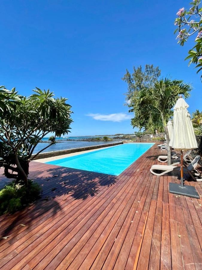 Luxury Beach House With Spectacular Sea View And Pool Trou aux Biches Esterno foto